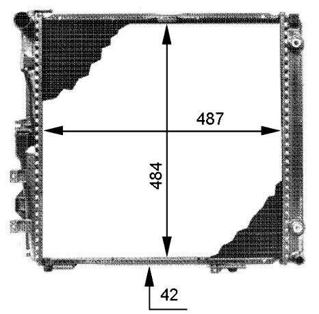 Mercedes Radiator - Behr 376713291